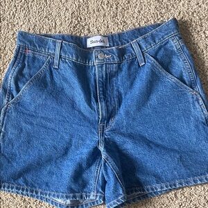 Women's Blue Denim Shorts like new.